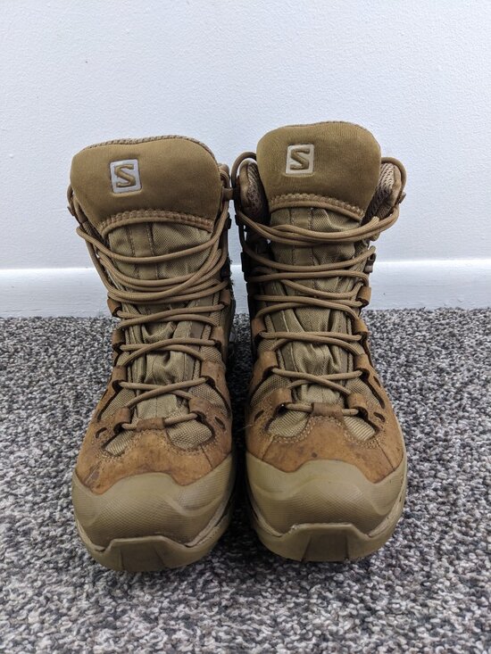 Salomon Quest 4D GTX Advanced Boots Mens 9 Womens 10 Kangaroo/Chinchilla Tan main image 8
